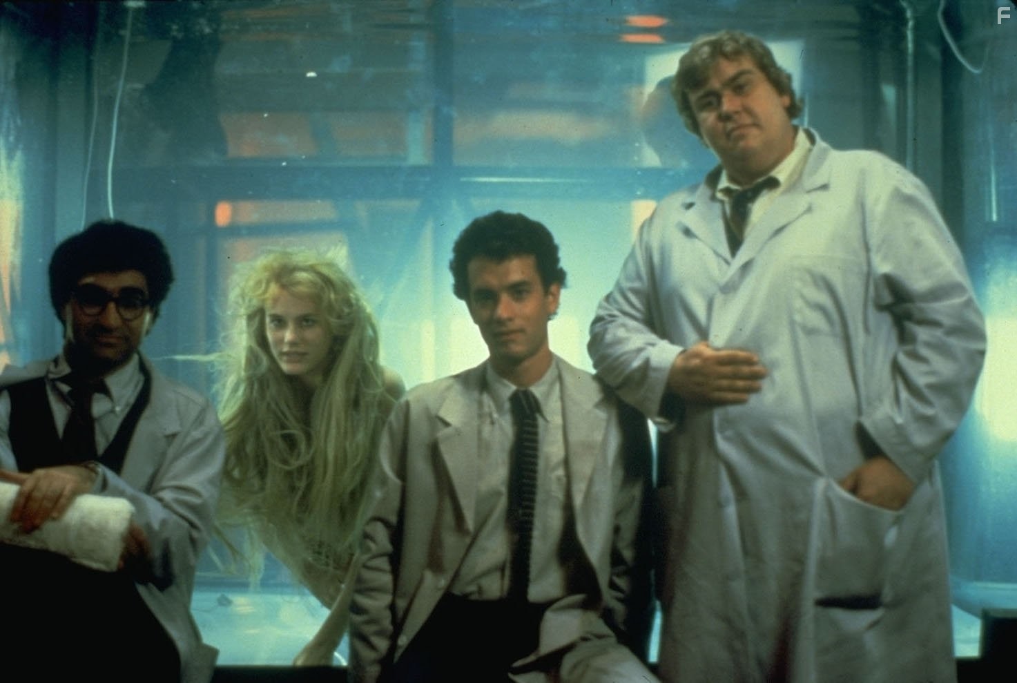 Tom Hanks, Daryl Hannah, John Candy, and Eugene Levy in Всплеск (1984)