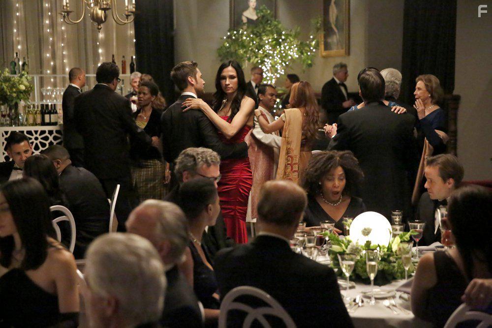 Famke Janssen and Ryan Eggold in The Blacklist: Redemption (2017)