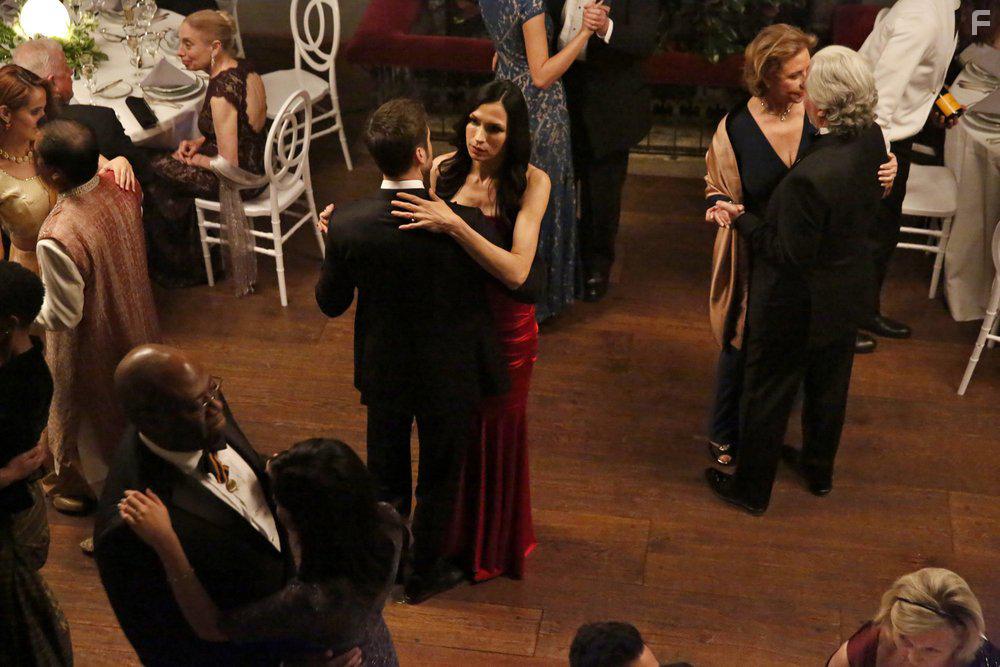 Famke Janssen and Ryan Eggold in The Blacklist: Redemption (2017)