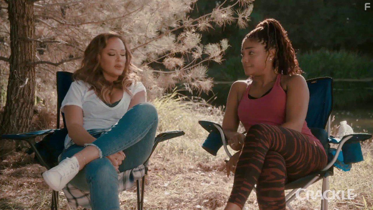 Leah Remini and Tiffany Haddish in Mad Families (2017)