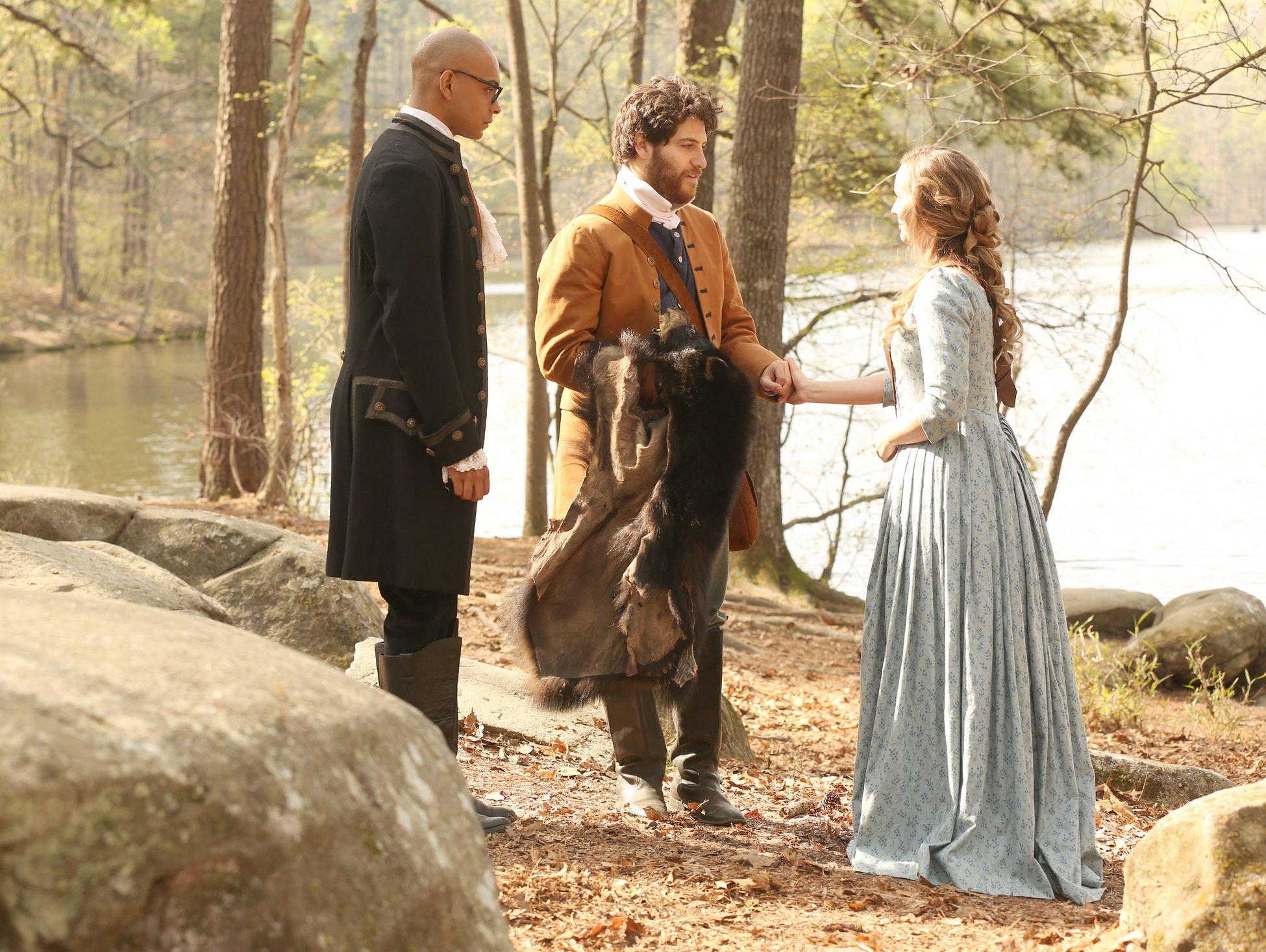 Leighton Meester, Adam Pally, and Yassir Lester in Making History (2017)