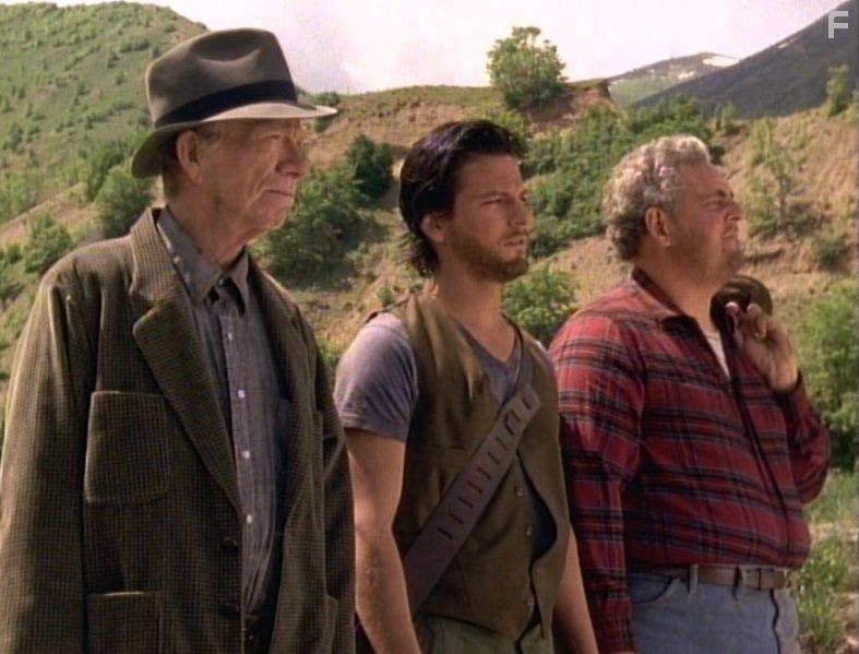 Ray Walston, Adam Storke, and Peter Van Norden in The Stand (1994)