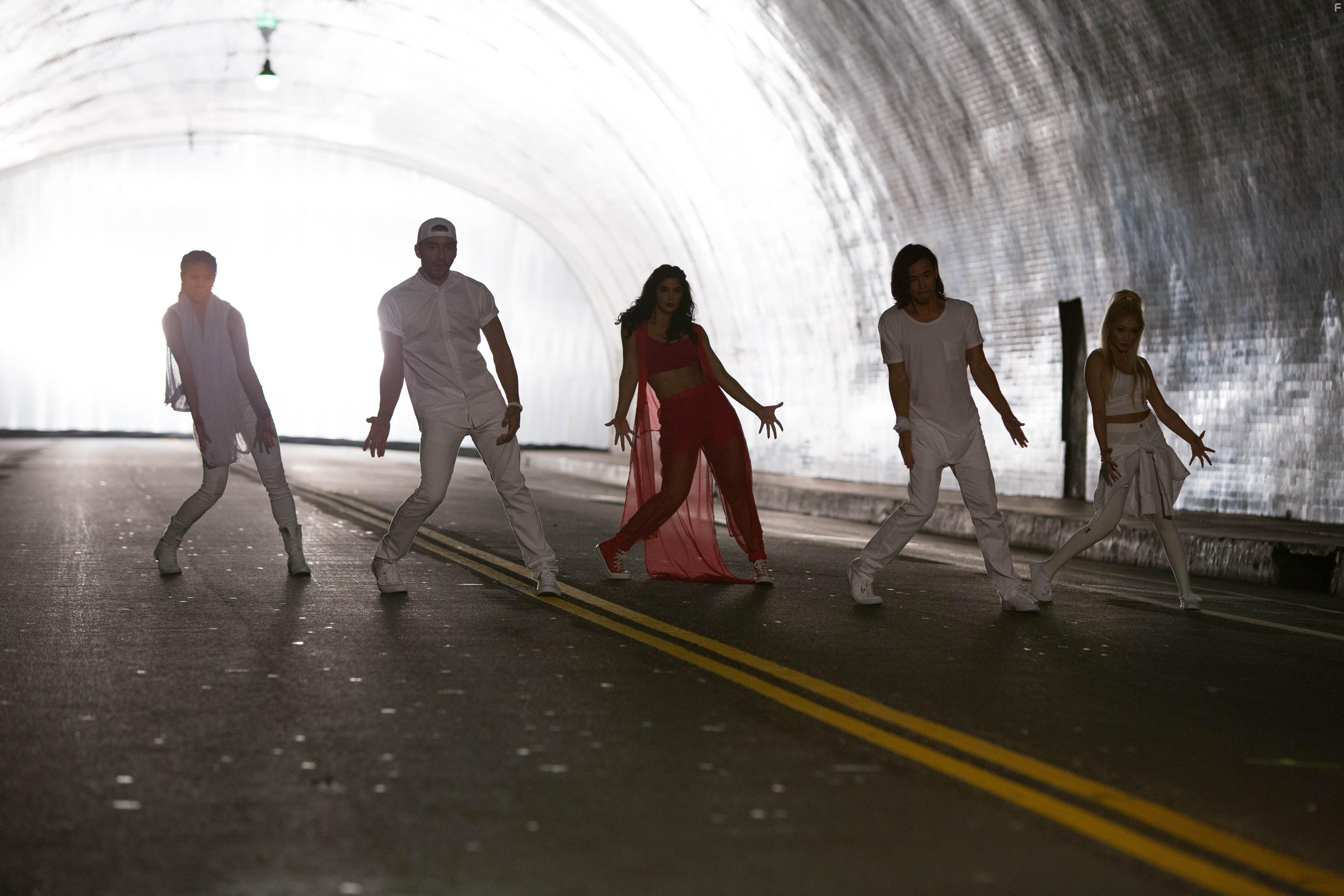 Jordan Rodrigues, Marissa Heart, Robert Roldan, and Sophia Aguiar in Breaking Through (2015)