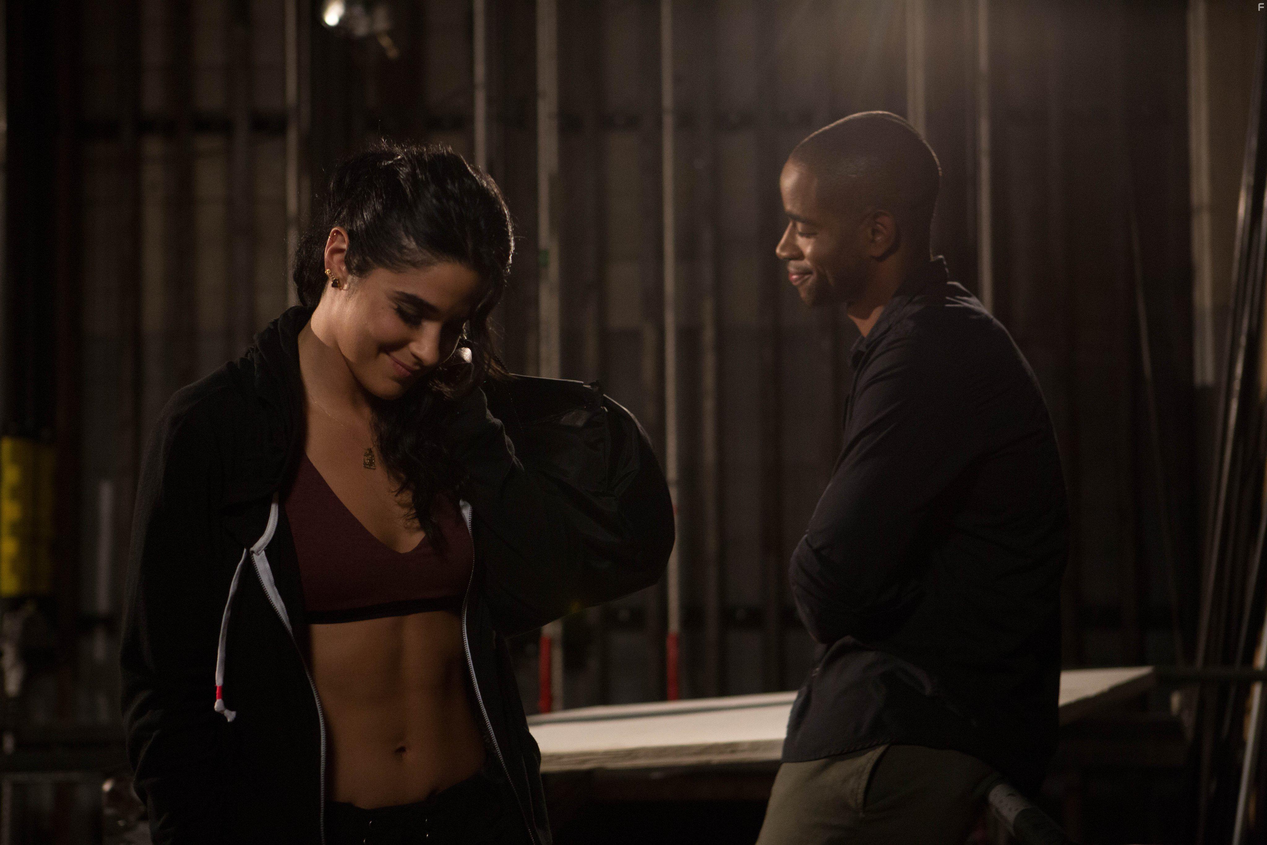 Jay Ellis and Sophia Aguiar in Breaking Through (2015)