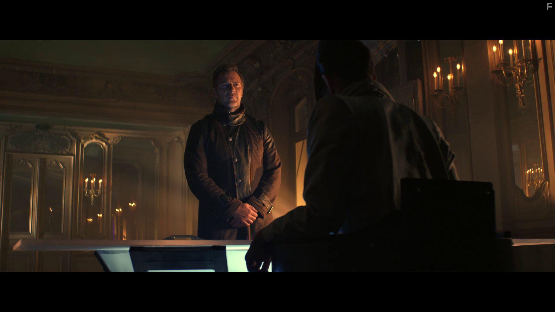 Jane Badler and Mike Dopud in Virtual Revolution (2016)