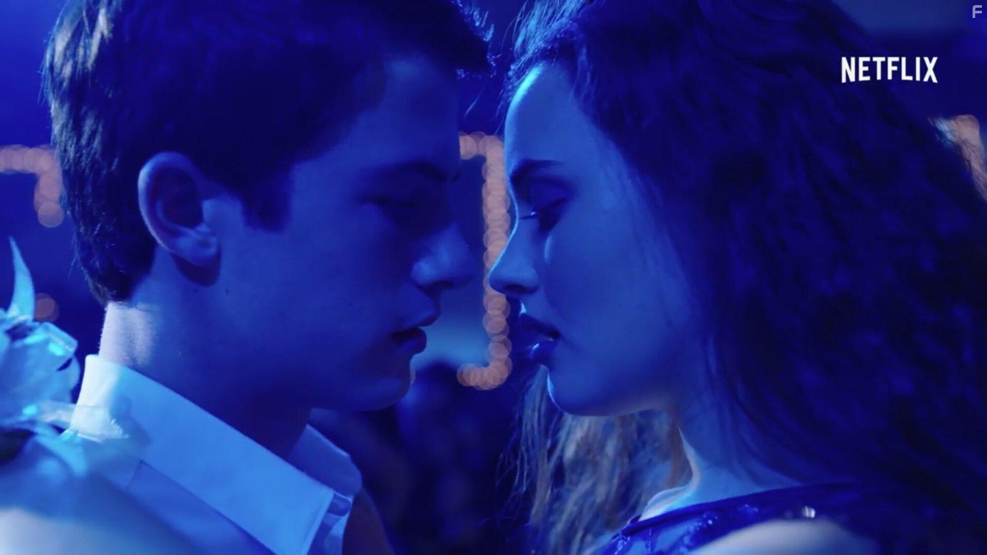 Dylan Minnette and Katherine Langford in 13 Reasons Why (2017)