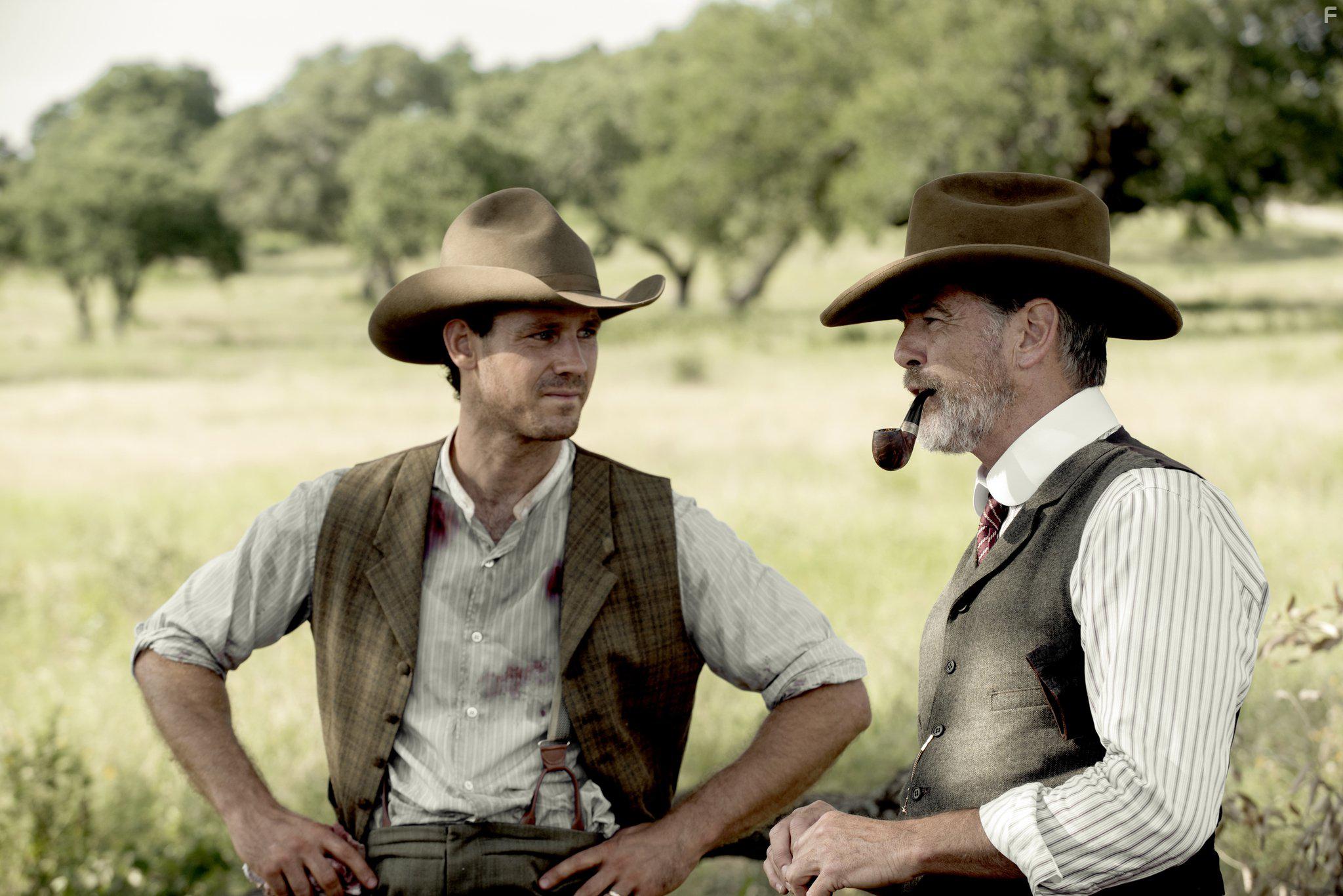 Pierce Brosnan and Henry Garrett in The Son (2017)