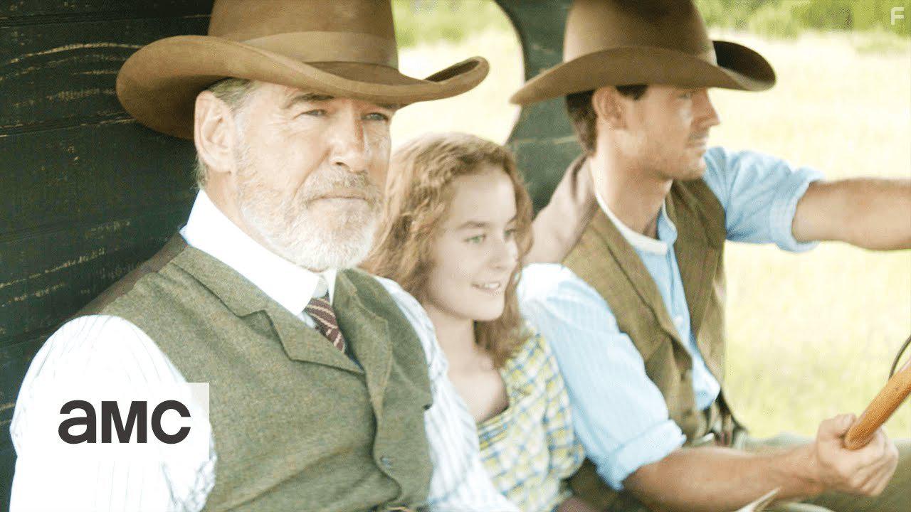Pierce Brosnan, Henry Garrett, and Sydney Lucas in The Son (2017)