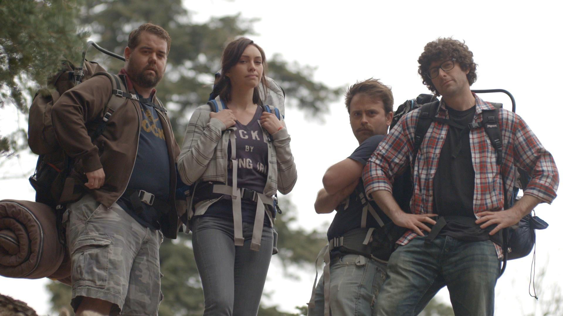 Emily O'Brien, Andy Goldenberg, Arnie Pantoja, and Nick Armstrong in The Bigfoot Project (2017)