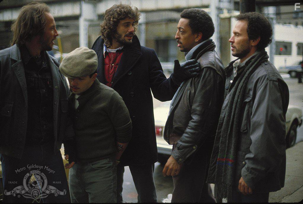 Billy Crystal, Jimmy Smits, Gregory Hines, and Jon Gries in Running Scared (1986)