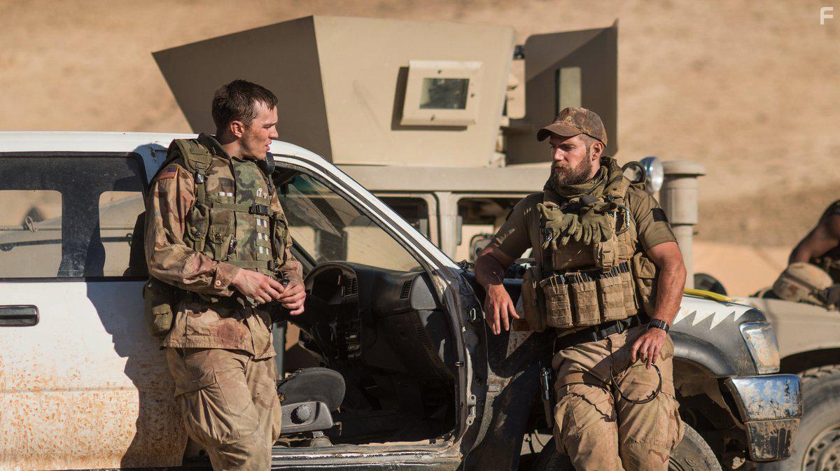 Henry Cavill and Nicholas Hoult in Sand Castle (2017)