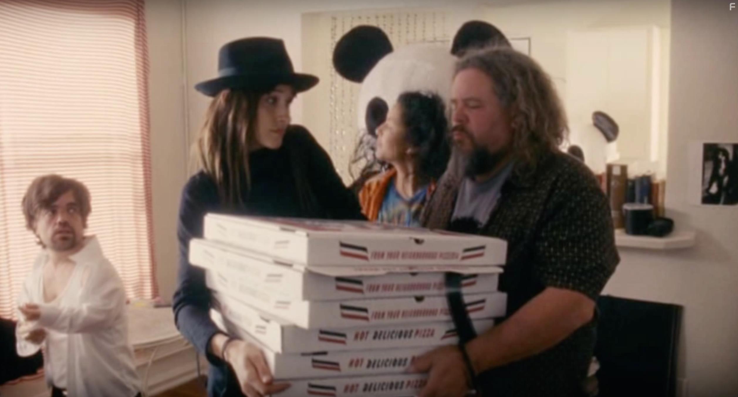 Mark Boone Junior, Peter Dinklage, and Theresa Wayman in Pete Smalls Is Dead (2010)