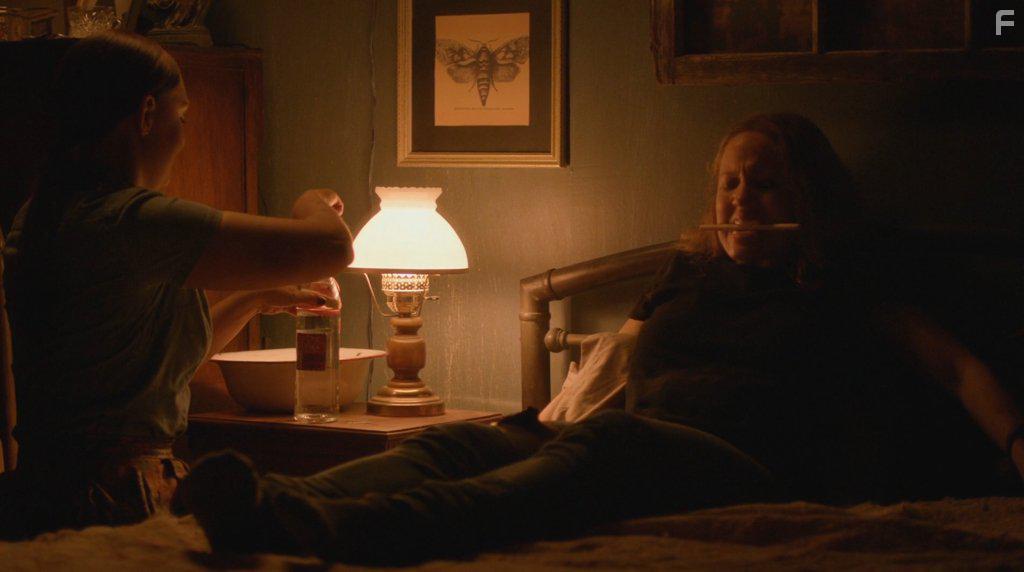 Erika Christensen and Bethany Lauren James in The Follower (2016)