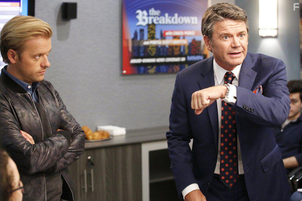 John Michael Higgins and Adam Campbell in Great News (2017)