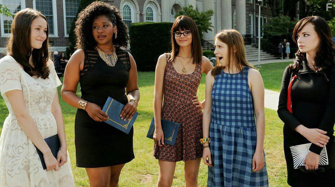 Eden Sher, Victoria Justice, Ashley Rickards, Katie Chang, and Jazmyn Richardson in The Outcasts (2017)