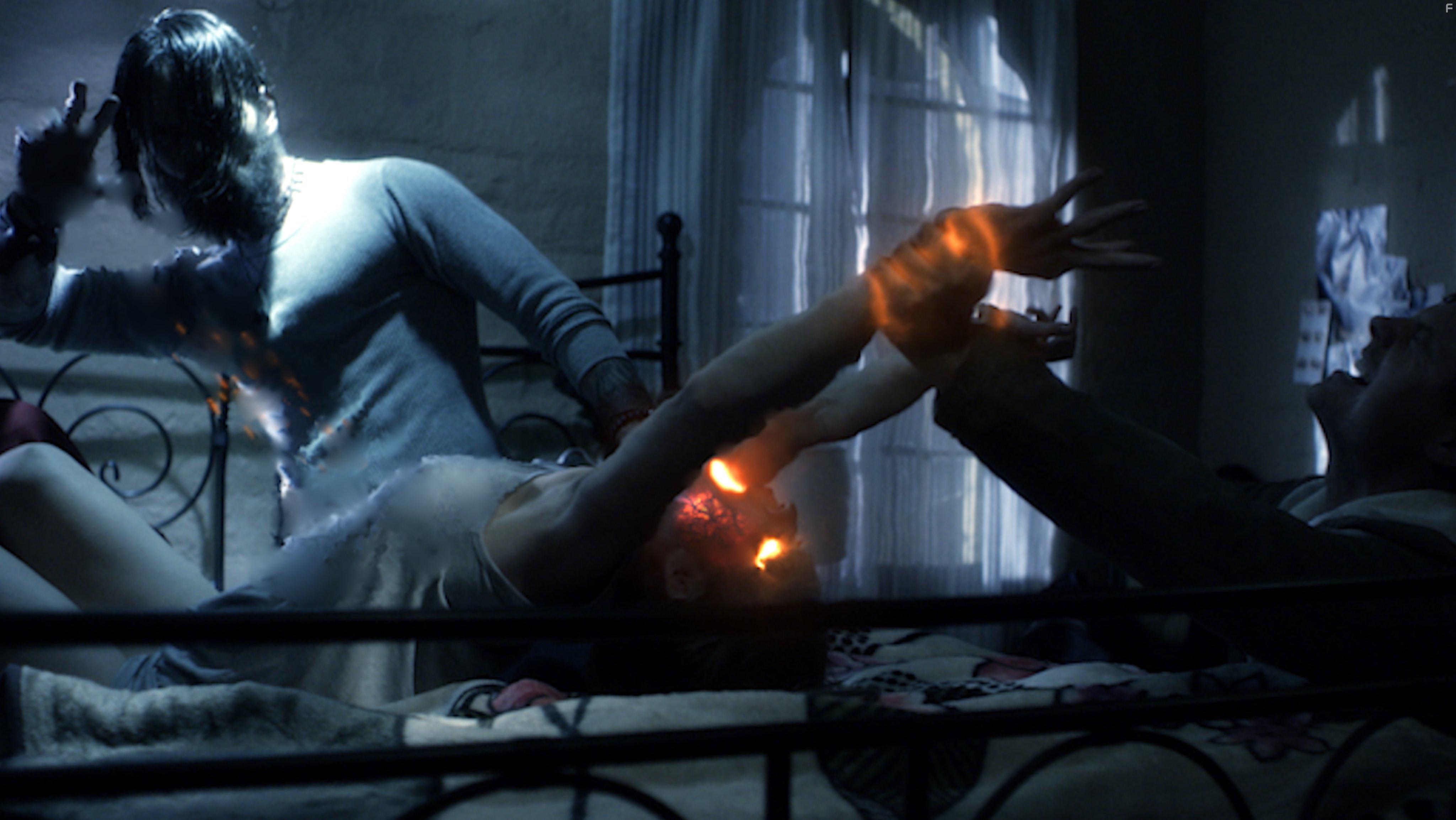 Michael Filipowich, William McKinney, and Kate Tumanova in American Exorcism (2017)