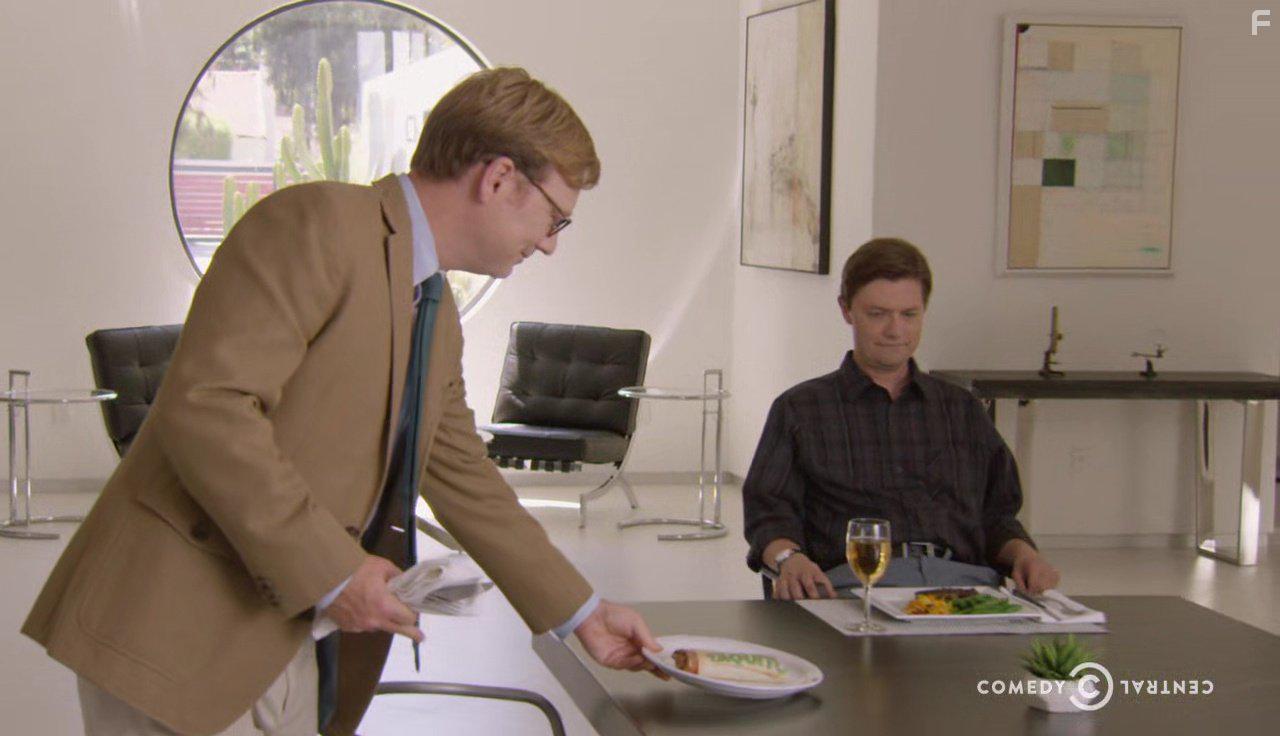Andrew Daly and James Urbaniak in Review (2014)