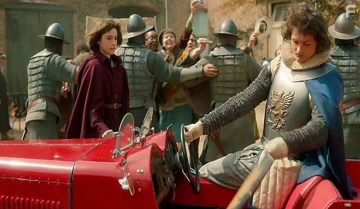 George Webster and Ellise Chappell in The Last Dragonslayer (2016)