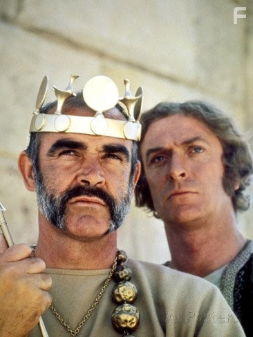 Sean Connery and Michael Caine in Чeловек, который хотел быть королем (1975)