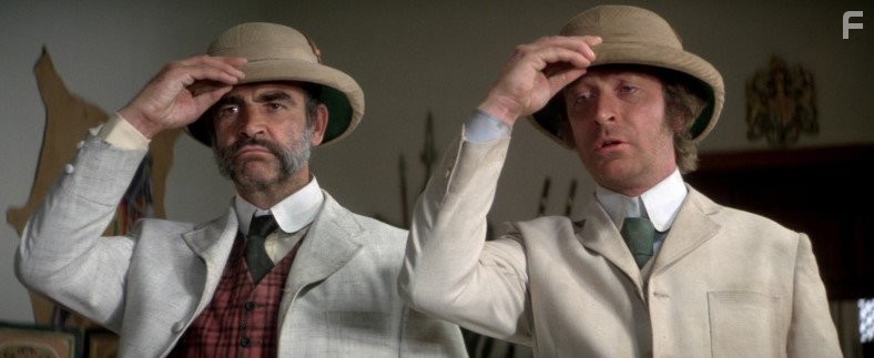 Sean Connery and Michael Caine in Чeловек, который хотел быть королем (1975)
