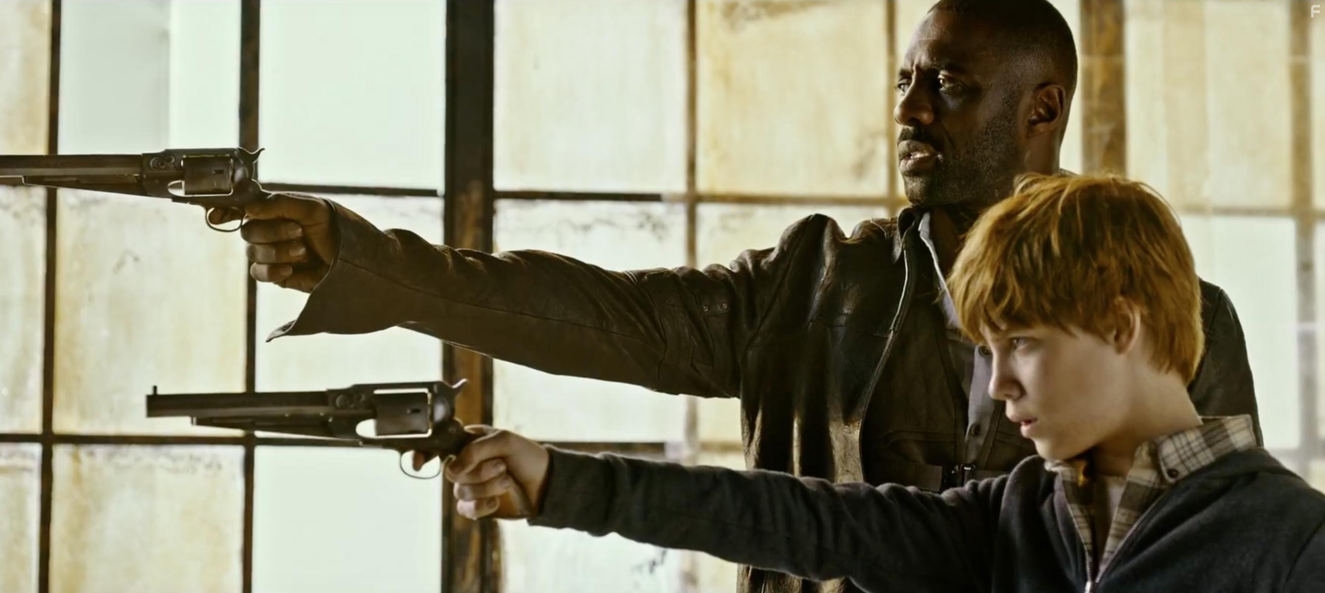 Idris Elba and Tom Taylor in The Dark Tower (2017)