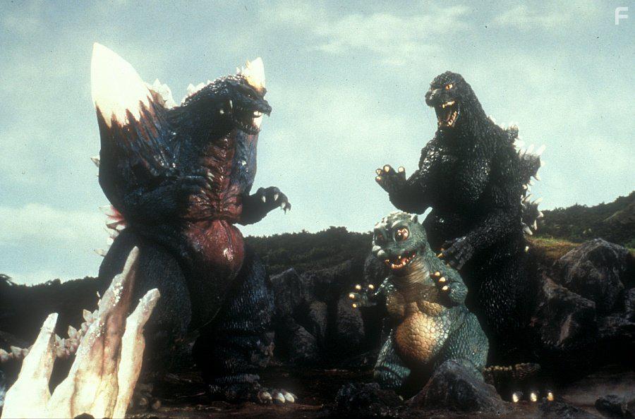 Little Frankie, Ryo Hariya, and Kenpachir Satsuma in Gojira vs. Supesugojira (1994)