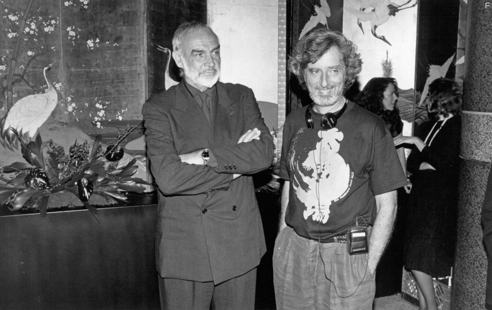 Sean Connery and Philip Kaufman in Восходящее солнце (1993)