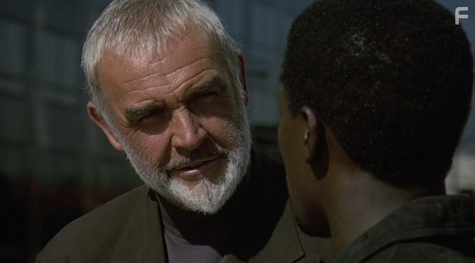 Sean Connery and Wesley Snipes in Восходящее солнце (1993)