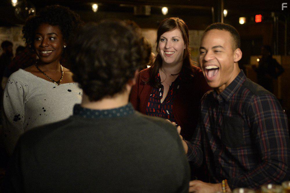 Allison Tolman, Kirby Howell-Baptiste, and Mark St. Cyr in Downward Dog (2017)