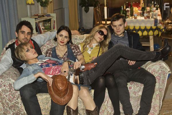 Laura Fraser, James Anthony Pearson, Emun Elliott, Ruta Gedmintas, and Fiona Button in Lip Service (2010)