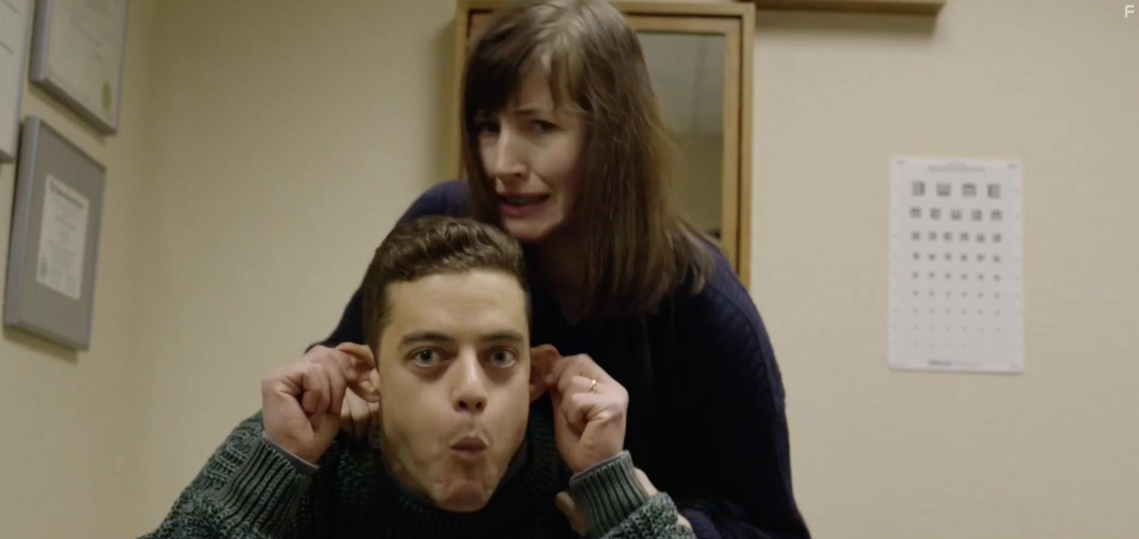 Rami Malek and Kate Lyn Sheil in Buster's Mal Heart (2016)