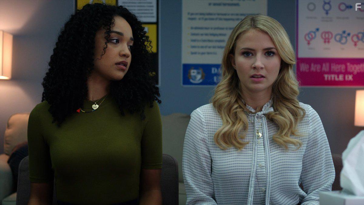 Eliza Bennett and Aisha Dee in Sweet/Vicious (2016)