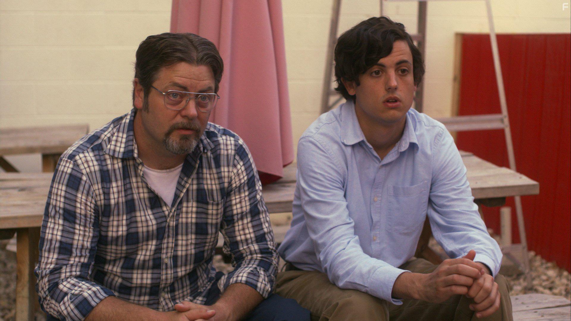 Nick Offerman and Keith Poulson in Somebody Up There Likes Me (2012)