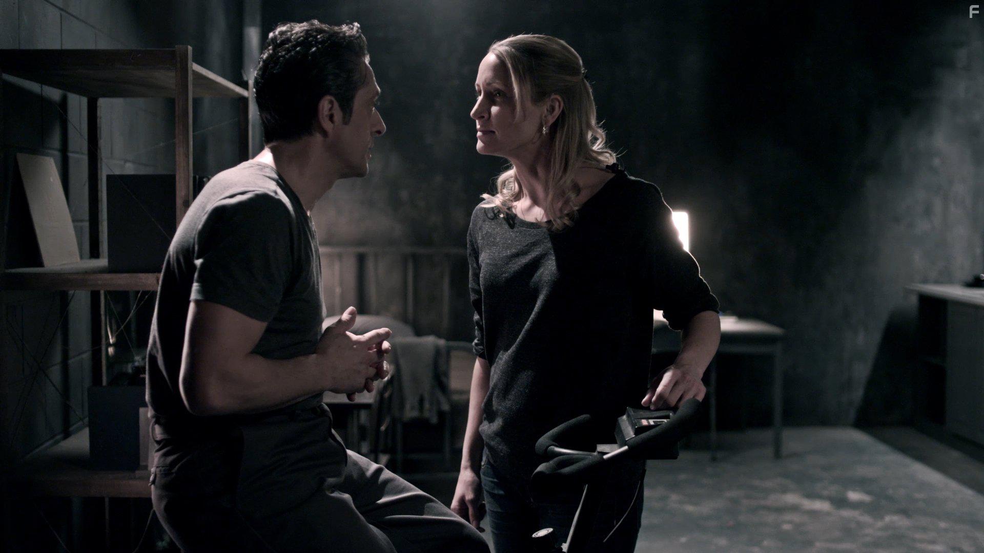 Michelle Nolden and Romano Orzari in Prisoner X (2016)