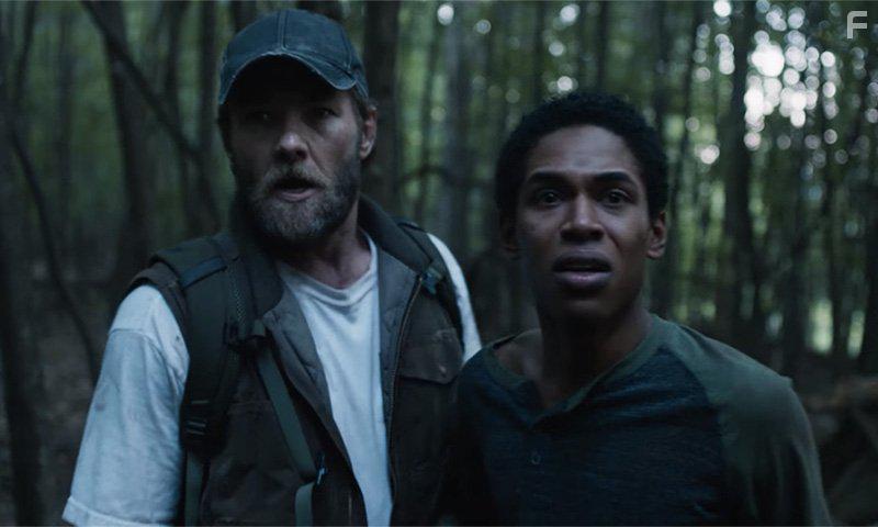Joel Edgerton and Kelvin Harrison Jr. in It Comes at Night (2017)