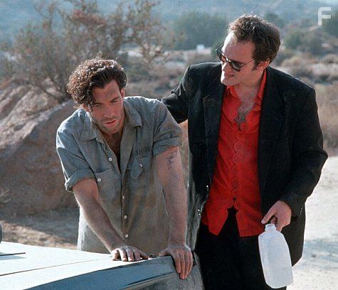 Quentin Tarantino and Dylan McDermott in Destiny Turns on the Radio (1995)