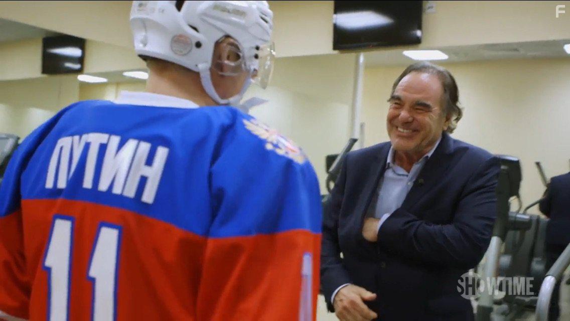 Oliver Stone and Vladimir Putin in The Putin Interviews (2017)