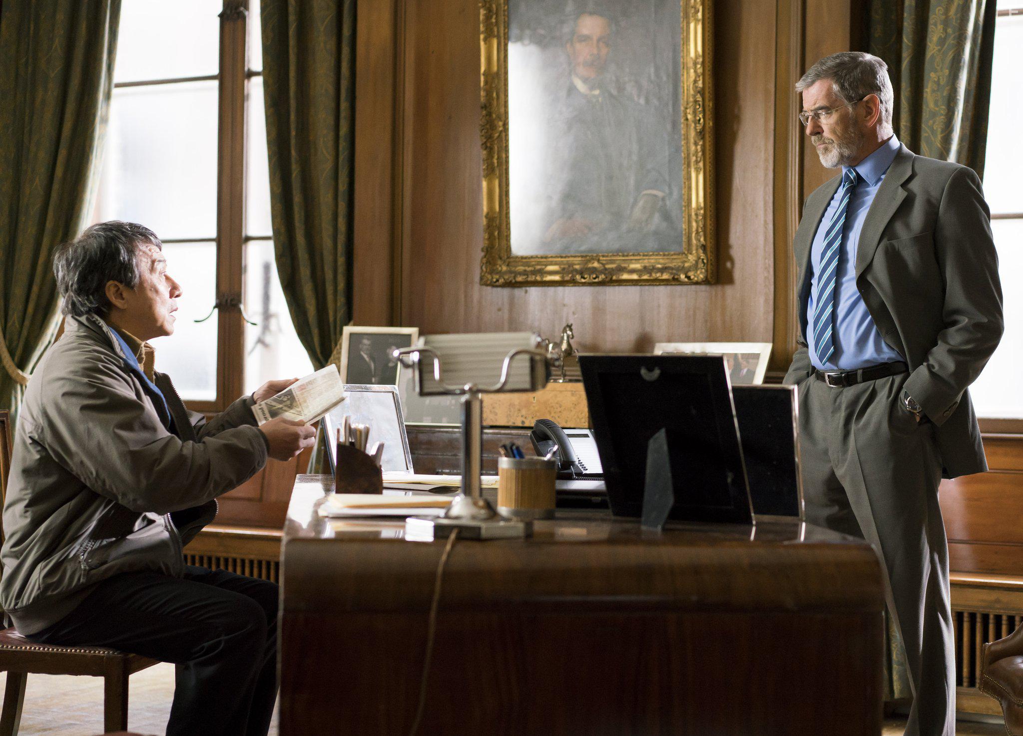 Pierce Brosnan and Jackie Chan in The Foreigner (2017)