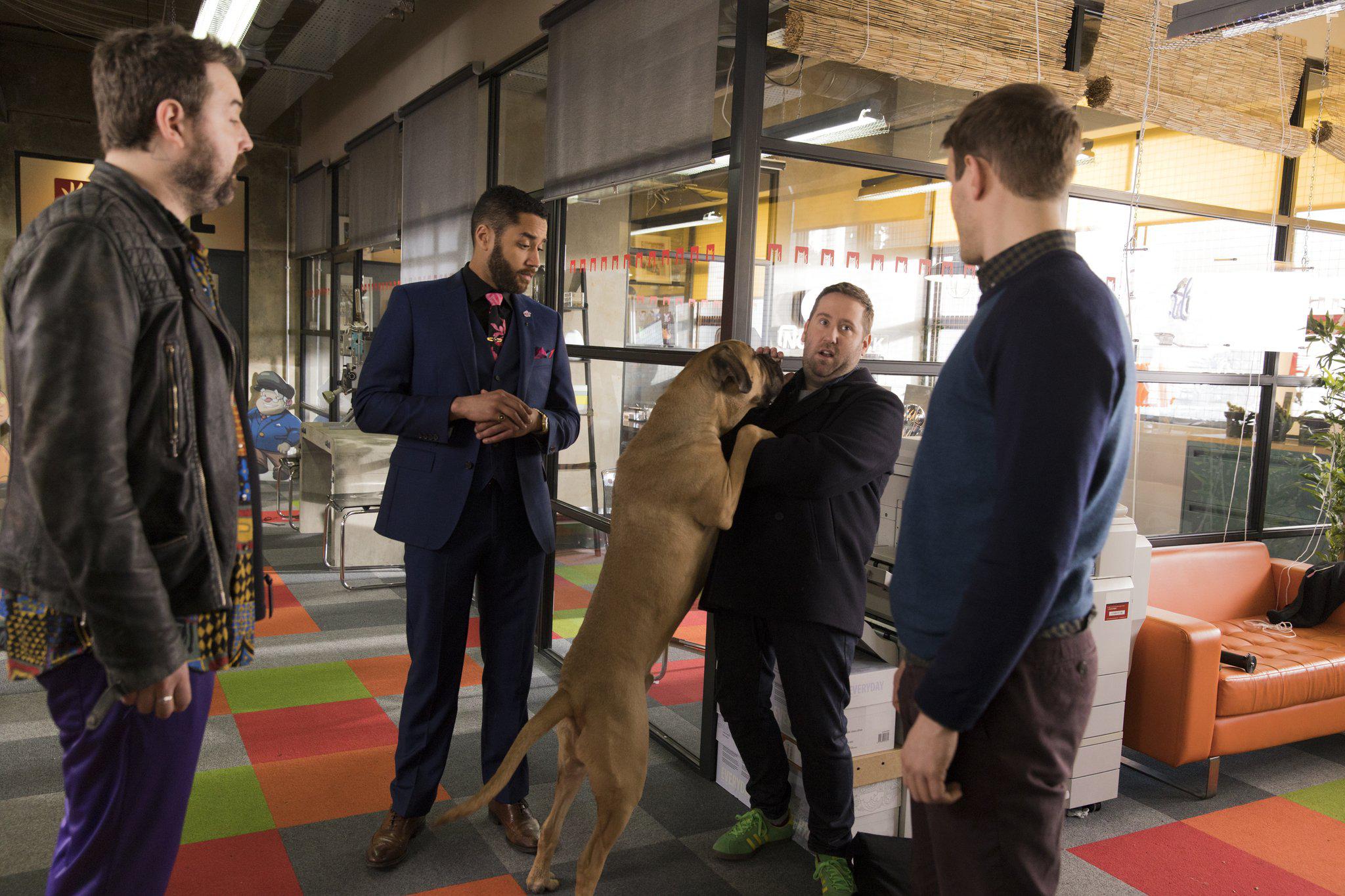Jim Howick, Samuel Anderson, Nick Helm, and Jonny Sweet in Loaded (2017)