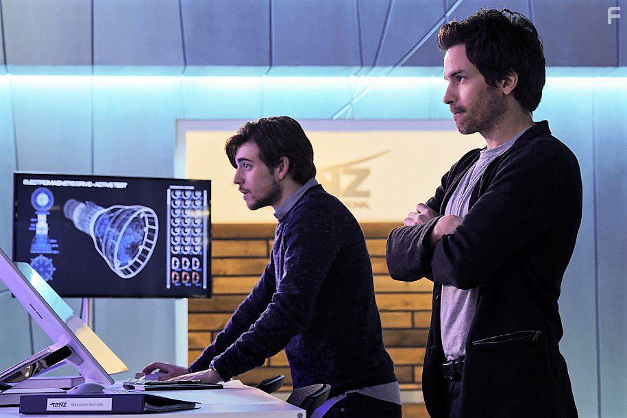 Santiago Cabrera and Charlie Rowe in Salvation (2017)