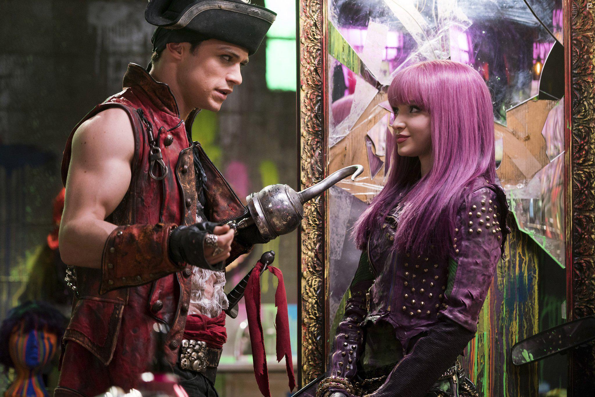 Dove Cameron and Thomas Doherty in Descendants 2 (2017)