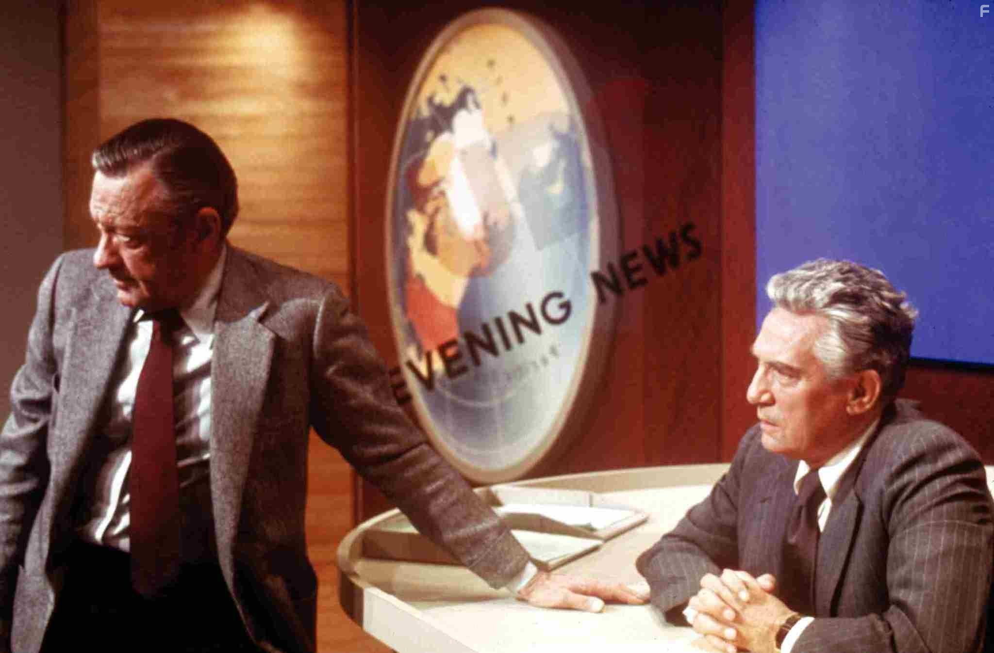 William Holden and Peter Finch in Телесеть (1976)