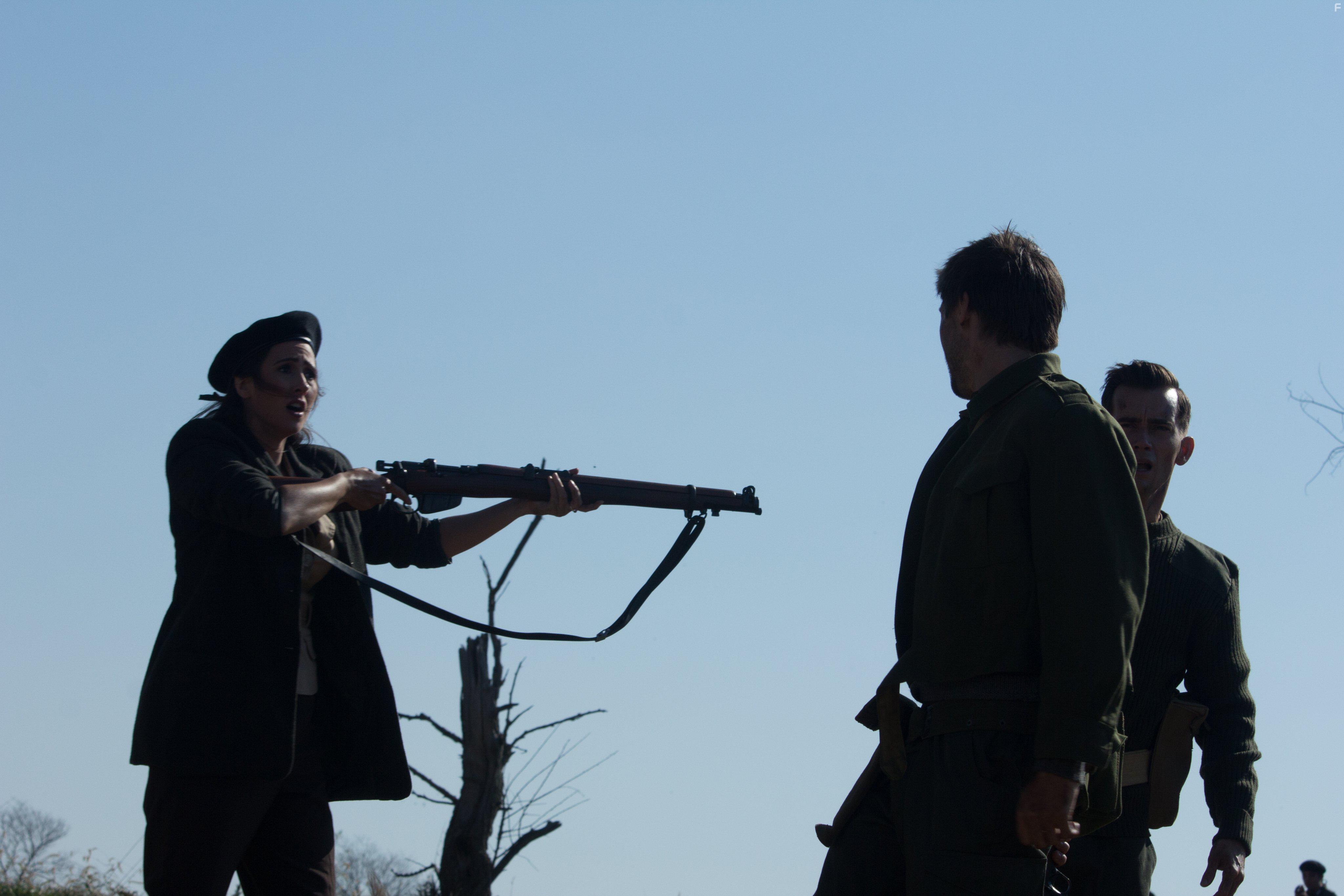 Ifan Meredith, Kimberley Hews, and Tyler Cole in Operation Dunkirk (2017)