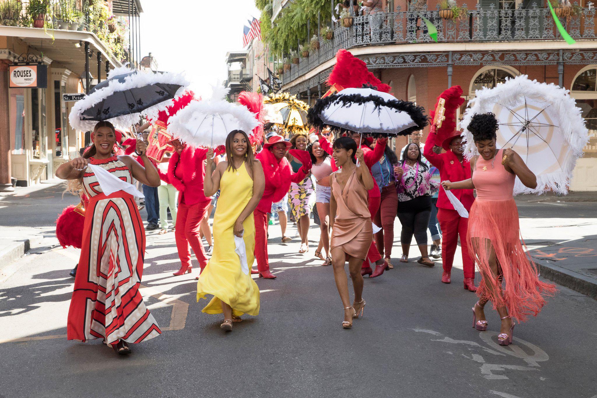 Jada Pinkett Smith, Queen Latifah, Regina Hall, and Tiffany Haddish in Girls Trip (2017)