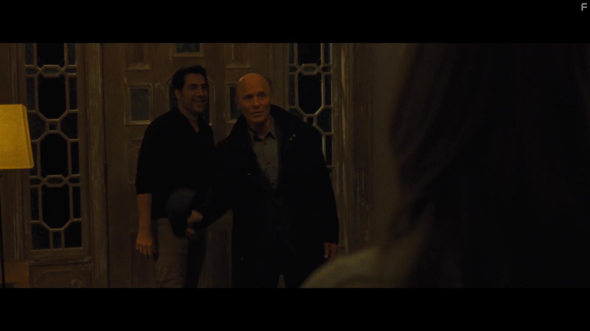 Ed Harris and Javier Bardem in Mother! (2017)