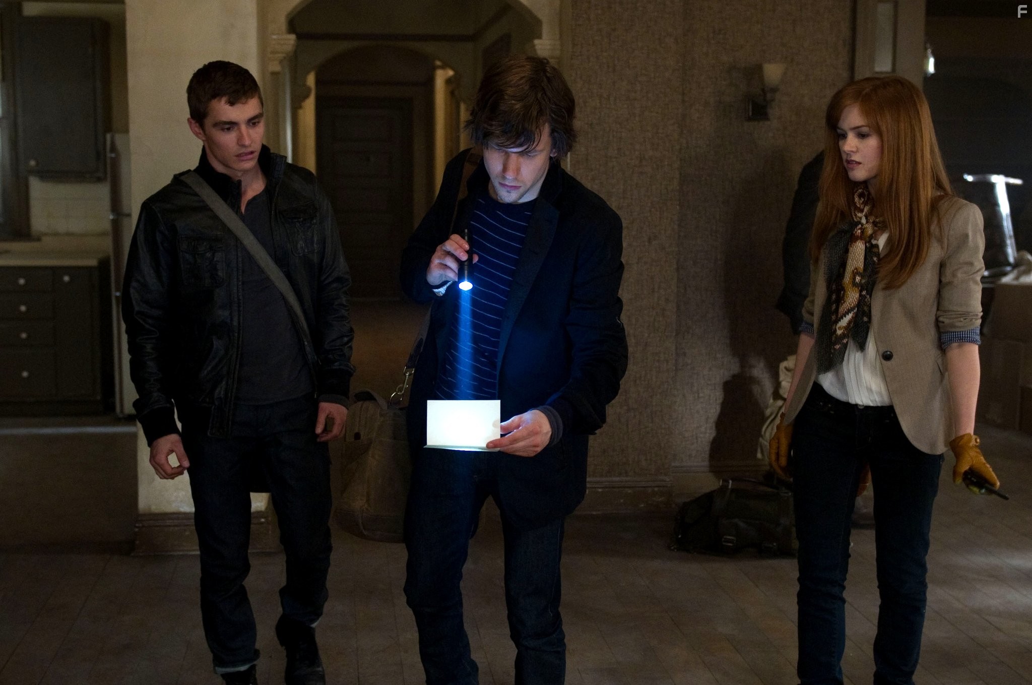 Jesse Eisenberg, Isla Fisher, and Dave Franco in Иллюзия обмана (2013)