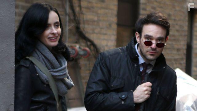 Charlie Cox and Krysten Ritter in The Defenders (2017)