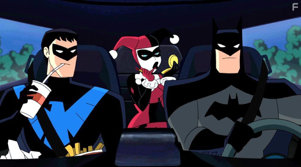 Kevin Conroy, Loren Lester, and Melissa Rauch in Batman and Harley Quinn (2017)
