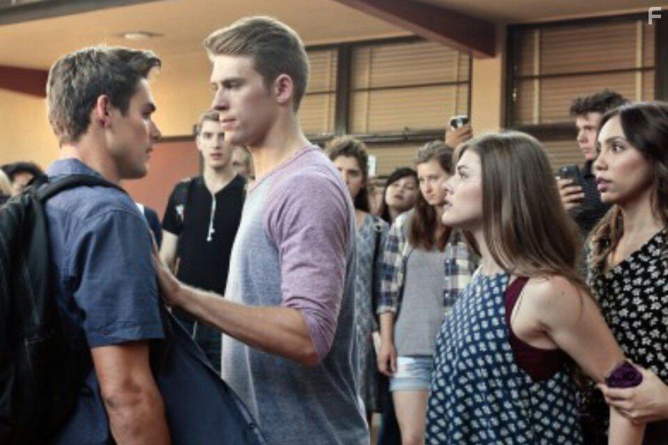 Mark Grossman, Griffin Freeman, Morgan Obenreder, and Brenda Barberena in Double Mommy (2016)