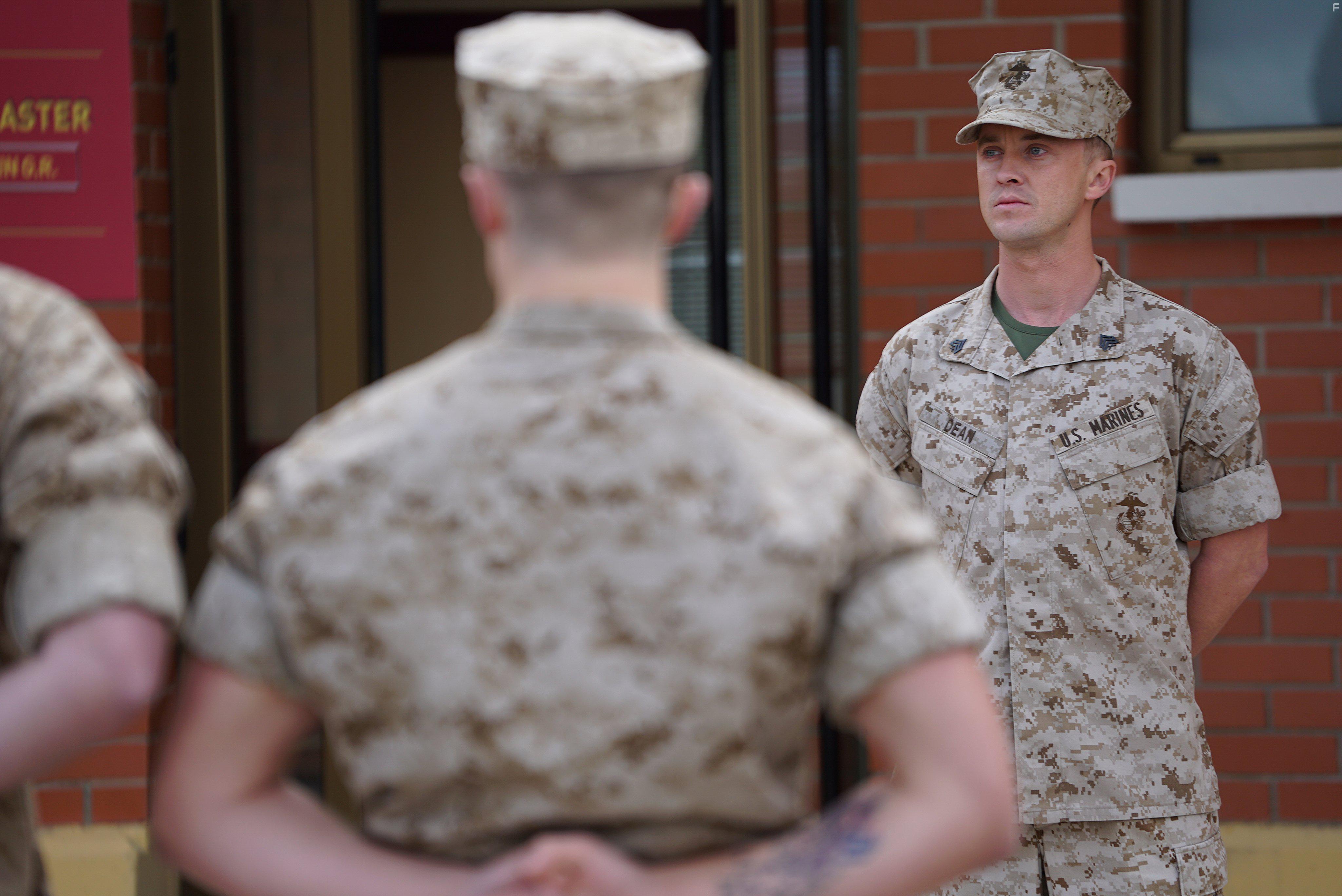 Tom Felton and Jacob Yakob in Megan Leavey (2017)